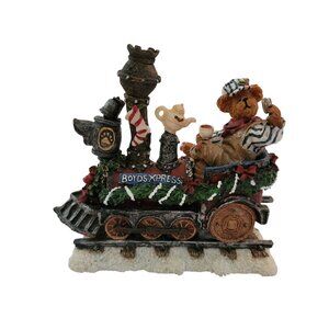 The Boyds Bears Christmas Train "BoydsXpress" Figurine